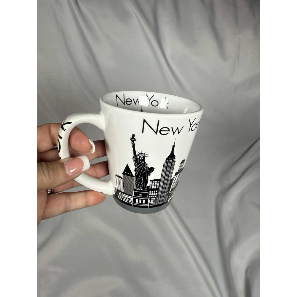 Jay Joshua New York Skyline Coffee Cup Statue Of Liberty Inside Graphics 12 Oz
